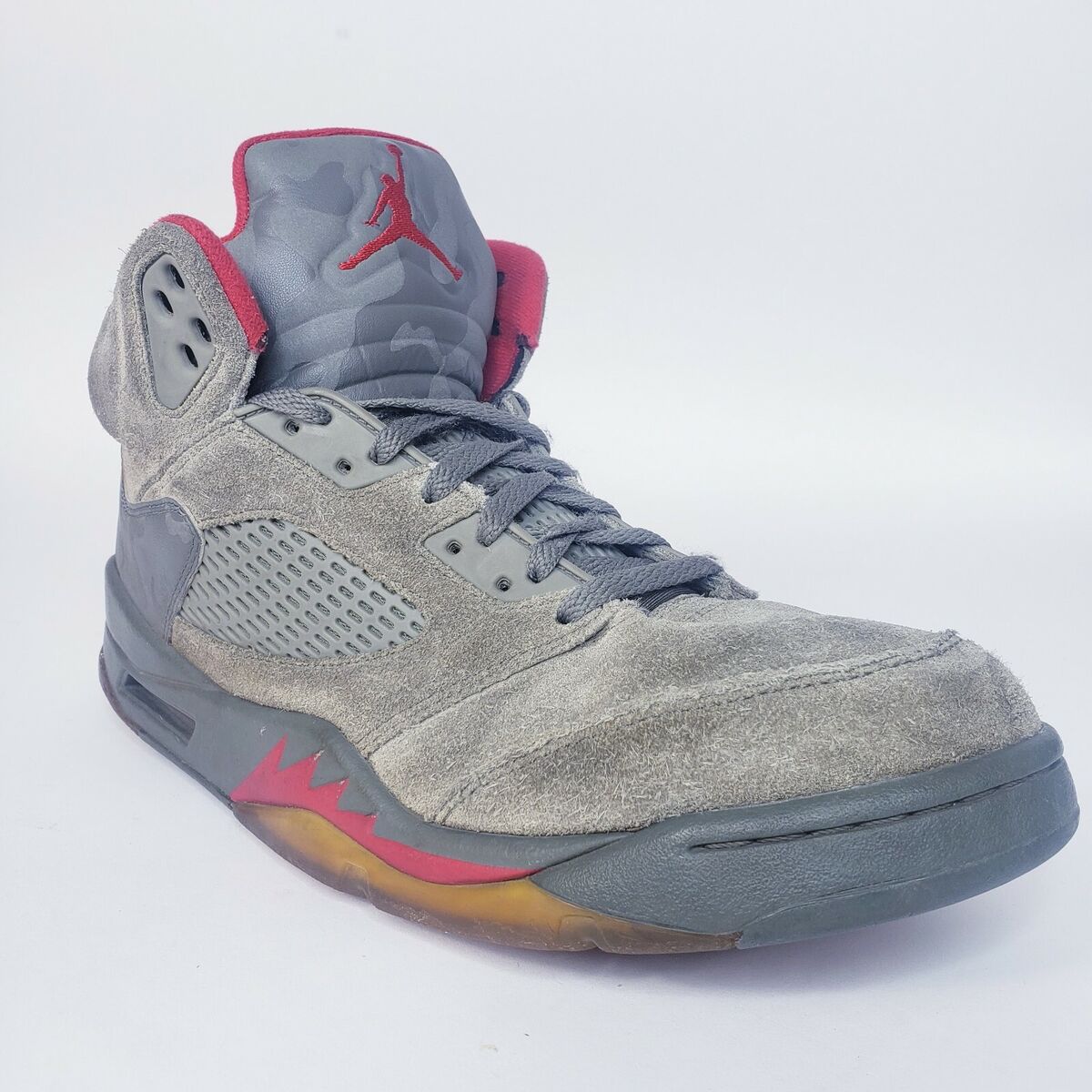 Nike Air Jordan 5 Retro P51 Camo 136027-051 Green Red Size Nike Air Jordan 5 Retro P51 Camo 136027-051 Green Red Size