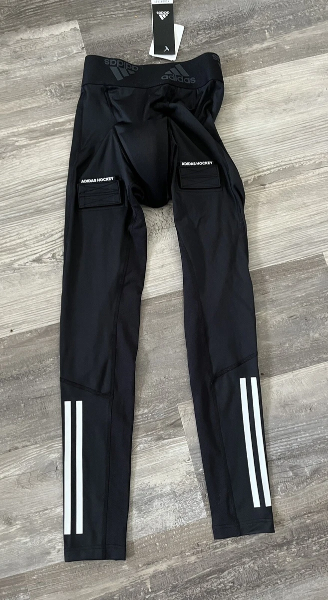 Adidas Men's Sz S Hockey Baselayer Tights with Cup Black adiHockey