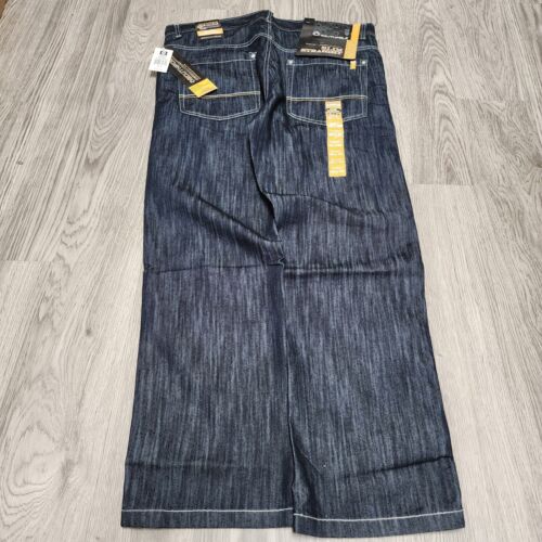 Vintage Y2k Southpole Baggy Jeans Men 38x30 Dark Denim Deadstock Skater Straight