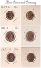 *** 1954-S,1956-D,1957-D Lincoln Wheat Cent Lot BU ***