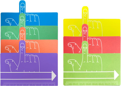 7 Pcs Kids Finger Spacers Writing Reading Aid Sheets Handwriting Tool School