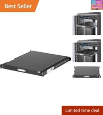 1U Sliding Server Rack Mount Keyboard Shelf Tray, 55lbs 25Kg, 22in 55cm Deep ...
