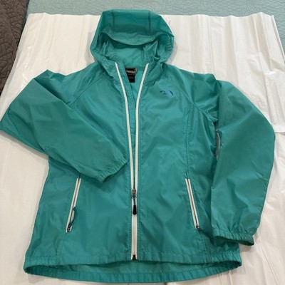 North Face Women s Medium Wind Breaker Jacket, Light Green, Preowned
