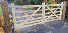 6 bar wooden field gate Planned tanalised green treated Made To Measure See Info