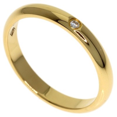 CARTIER  Wedding 1P Diamond #47 Ring K18 Yellow Gold  Ladies [Used]