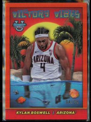 2023-24 Bowman U Best #VV-7 Kylan Boswell Victory Vibes Orange Refractor /25