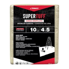 Trimaco 51125 Drop Cloth, 32 Mil, Cotton Canvas, 5 Ft L