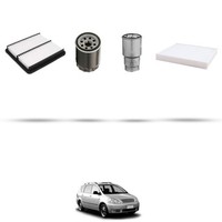 Hoffcar Wartungsset - 4 Filter FüR Toyota Avensis Verso 2.0 D4-D 85KW Ab 2001