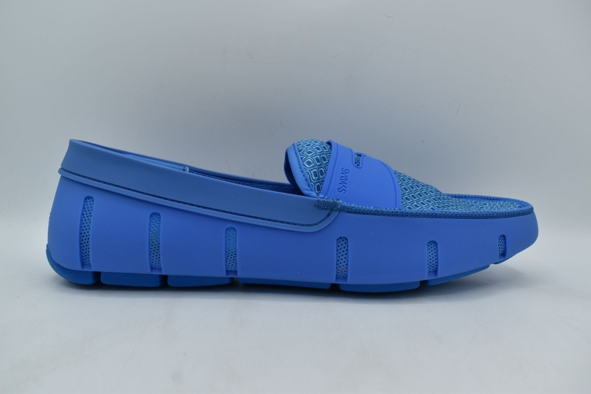 SWIMS Mens Size 9 Printed Penny Loafer Sail Blue Slip On Loafers Shoes NIB $178‎ Swims Men main image 4