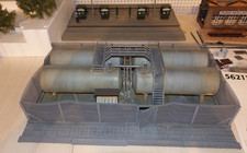 Märklin 56211, stazione di rifornimento diesel scala 1 già costruita e invecchiata. Molto bello!