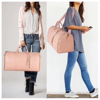 Large Capacity Travel Duffle Bag Women's Handbag Folding Suit Bag Waterproof Clo
