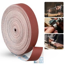 Emery Cloth Roll,320 Grit Continuous Sandpaper Roll 1" x 89 Feet Sandpaper Roll