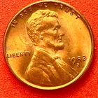 1952-S Lincoln Wheat Cent Penny GEM RED BU From an Original Bank Roll