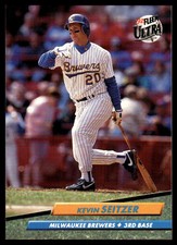 Kevin Seitzer 1992 Ultra #389 Brewers MLB READ FREE SHIPPING AutographDen