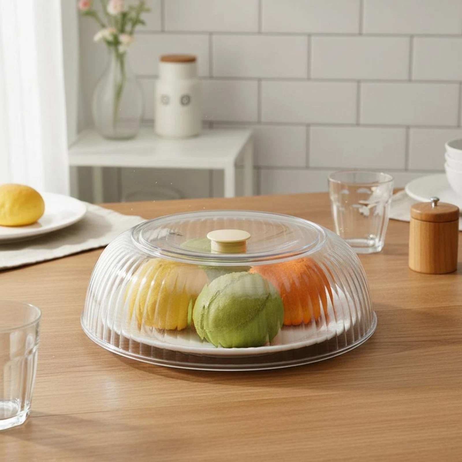 Mesh Food Cover Keeps Transparent Dish Cover Transparent for Buffet