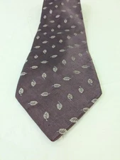 LANVIN PARIS 100% Silk Purple Tie Made In France 57x4"