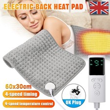 Therapeutic Electric Heat Pad for Back Cramps Pain Relief Fast Heating 60x30cm