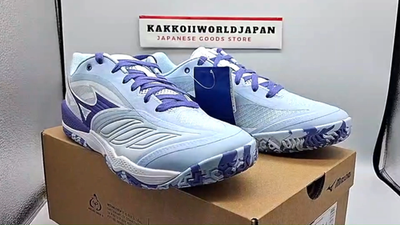 Mizuno Table Tennis Shoes WAVE MEDAL 8 Light Blue White/Navy