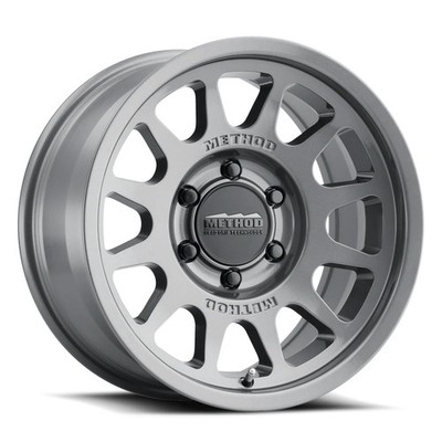 Method Race Wheels MR703 Bead Grip 17x8.5 +0 Titanium 6x139.7 6x5.5 (QTY 4)