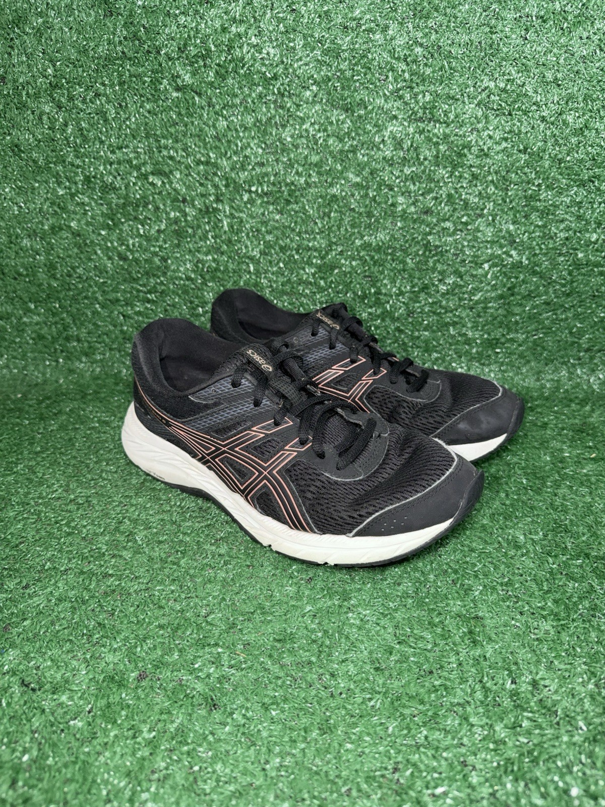 ASICS Gel Contend 6 Women’s Size 7.5 Black Running Shoes Athletic Gym Sneakers thumbnail 2
