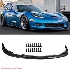 For Corvette C6 Z06 2006-13 | ZR1 Style Carbon Fiber Front Splitter Lip Spoiler