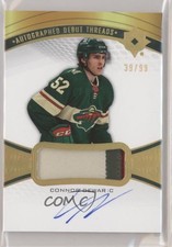 2021-22 Upper Deck Ultimate Collection Debut Threads 39/99 Connor Dewar Auto sq1