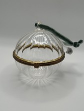  NEW Target Hearth  Hand Magnolia Hinged Glass Christmas Ornament -Ribbed