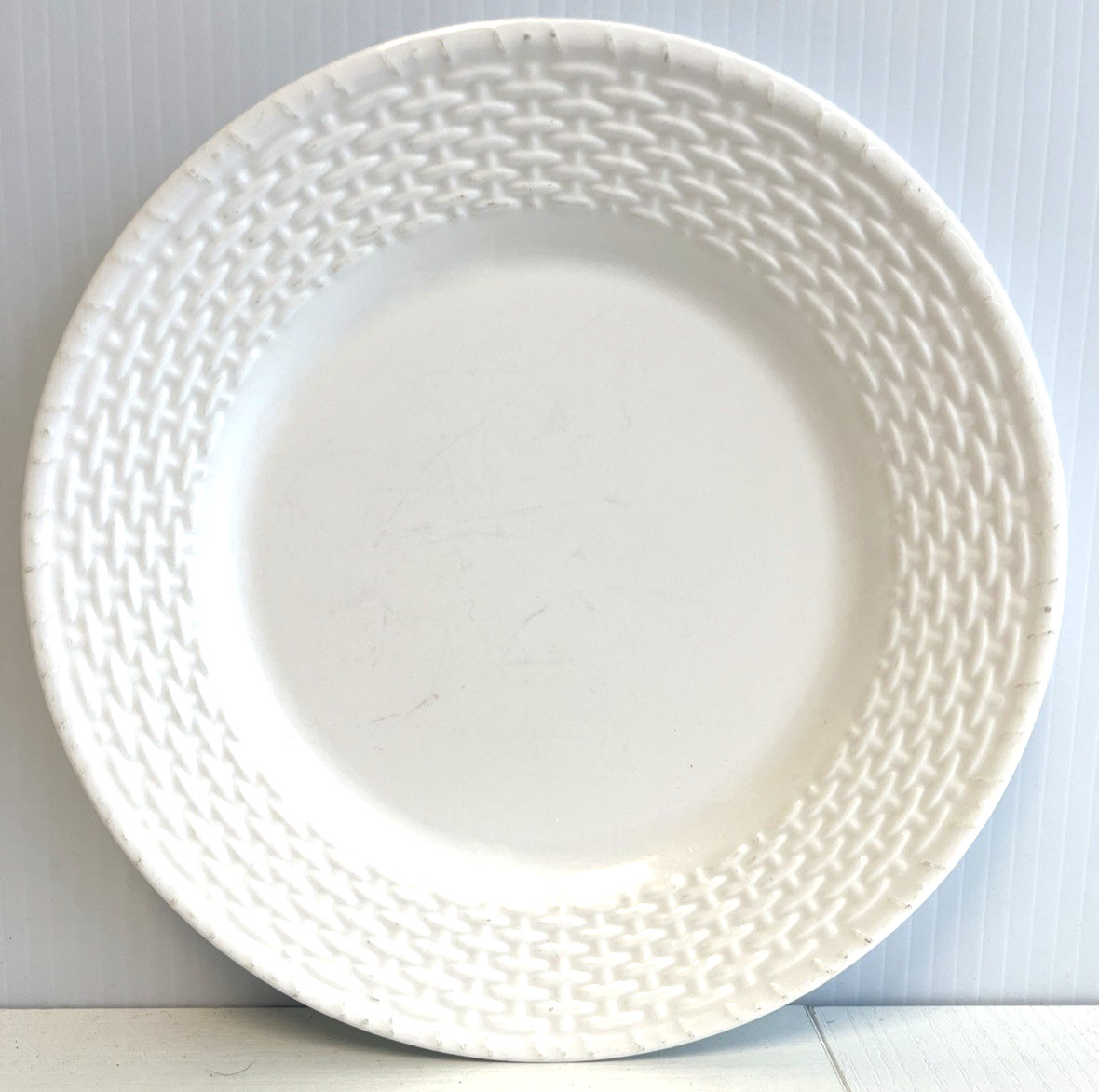 5 Wedgwood Nantucket White Basket Weave Salad Plates 8" & 2 