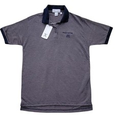 VTG McDonald  s Management Team Polo Shirt TENCEL Lyocell Made USA 90s Y2K NEW
