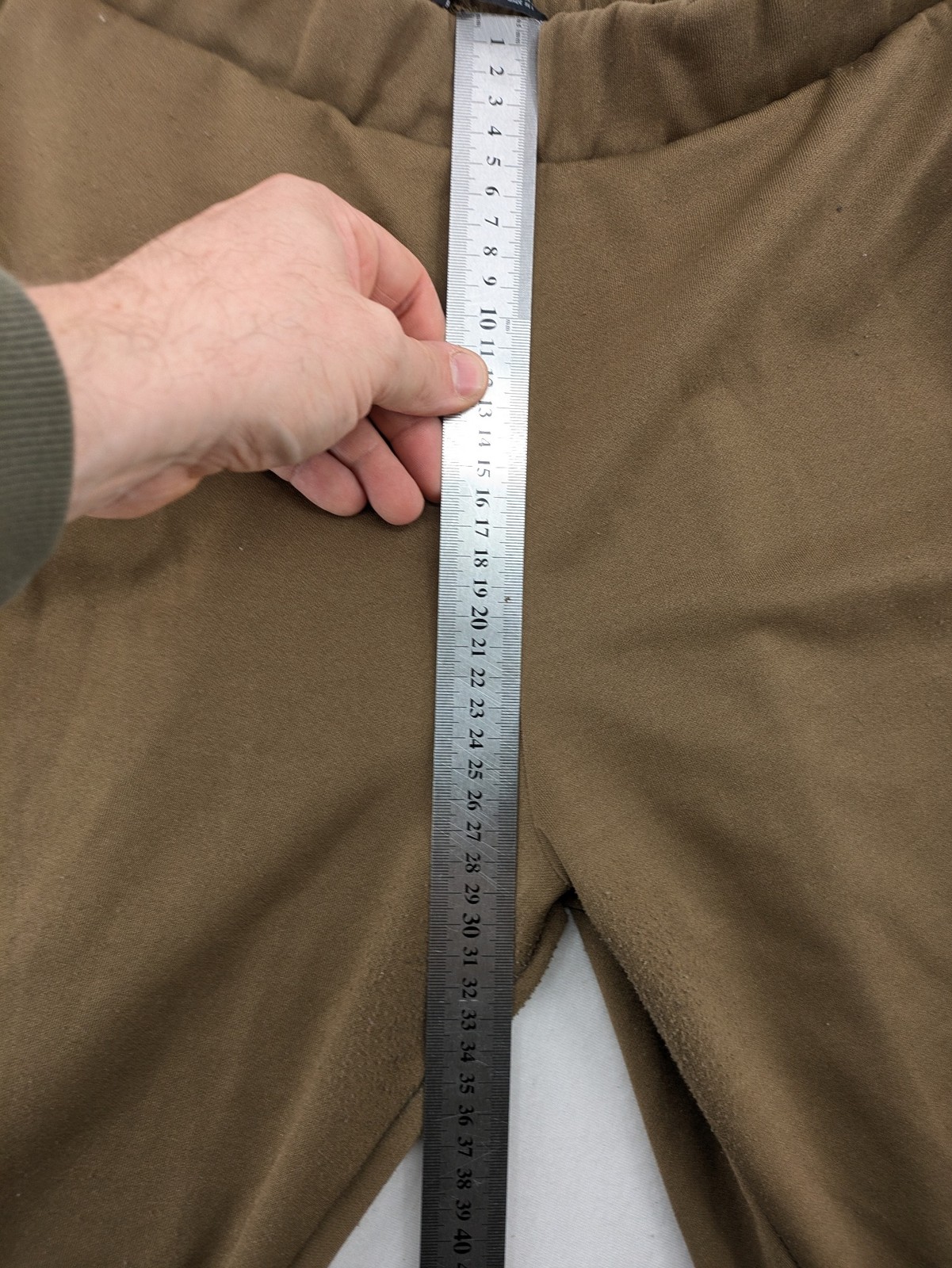 Zara Damen Hose Pants M Braun Gummibund Pull On Freizeit Jogger image 6
