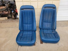 1970s C3 Corvette Bucket Seats Wtracks Oem Gm 1 Pair