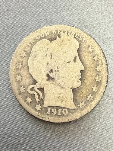 1910 D barber quarter