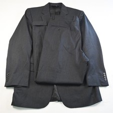Jos A Bank 41L 38x32 Charcoal Gray 100 Wool Gordon Mens Jacket Pants Suit