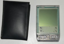 Vintage Handspring Visor Translucent Portable PDA Organizer Palm Pilot w Case
