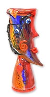 Eine Abstrakte Glasvase Im Murano-Stil Replikat Retro Design Dekoration