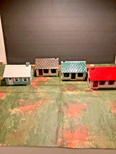 (4) VINTAGE PLASTICVILLE O & S GAUGE CAPE COD HOUSES