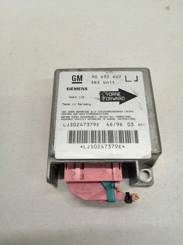 OPEL OMEGA B 25, 26, 27 Airbag-Steuergerät 90492467 2.00 Petrol 100kw 17129158