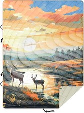 Traveling Camping Outdoor Puffy Blanket Sleeping Bag 59X79 - Pristine Paradise