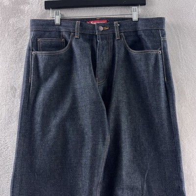 Supreme Selvedge Denim Jeans Mens Size 32x32 Blue Button Fly Japan