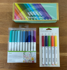 Bundle of 35 Cricut Pens, Gel Pens, and 30 Craverland Pen Adapters