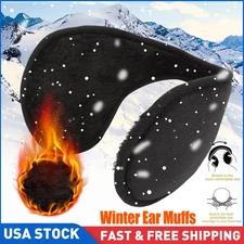 Ear Muffs Fleece Earwarmer Winter Ear warmers Mens Womens Behind the Head Design