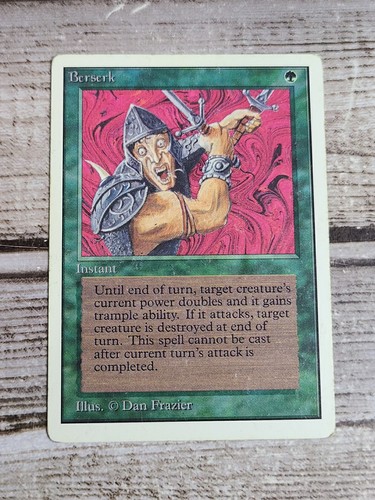 MTG / Magic The Gathering - Berserk - MP FRONT / HP BACK - Unlimited Edition - Picture 2 of 12