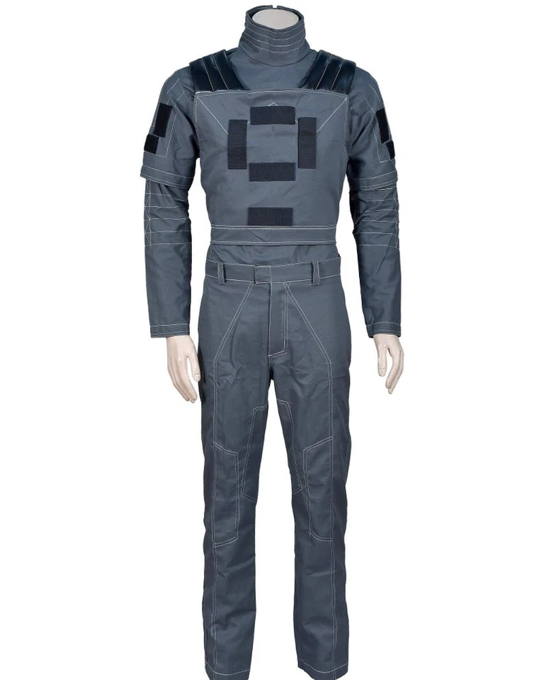 Mandalorian Star Wars Custom Grey Flight Suit Cosplay Costume Boba Fett- - Image 3 of 4