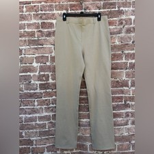 Quince size Large Tall Ultra-Stretch Ponte Straight Leg Pants/Ecru/L/32” Pants