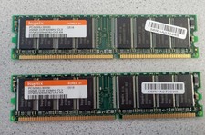 2x256MB (512MB TOTAL) HYNIX HYMD232646D8J-D43 PC3200U-30330 DDR CL3 DDR RAM