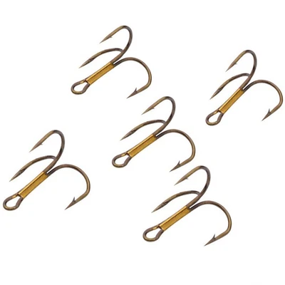 2# 4# 6# 8# 10# Sanben Haken Brauner Haken 3 Anker mit Widerhaken 100 Stück/Satz - Bild 1 von 4
