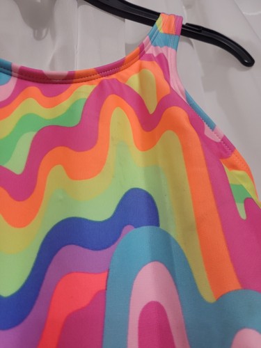 Girls' XL (14) Sunshine & Rainbows One-Piece Swimsuit - Cat & Jack Swimwear - Picture 4 of 11