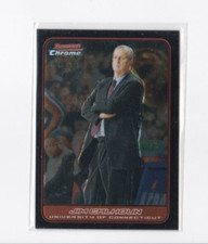 JIM CALHOUN 2006-07 BOWMAN CHROME BASKETBALL LEGENDARY COACH CARD-SHIPS FREE