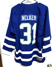 MERAMEC SHARKS St. Louis Missouri 31 Welker Youth Sewn Hockey Jersey XL Kobe