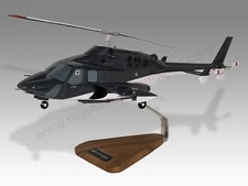 Airwolf Bell 222 222A Desk Wood Helicopter  ModelScale 1/48 - DISCOUNTED